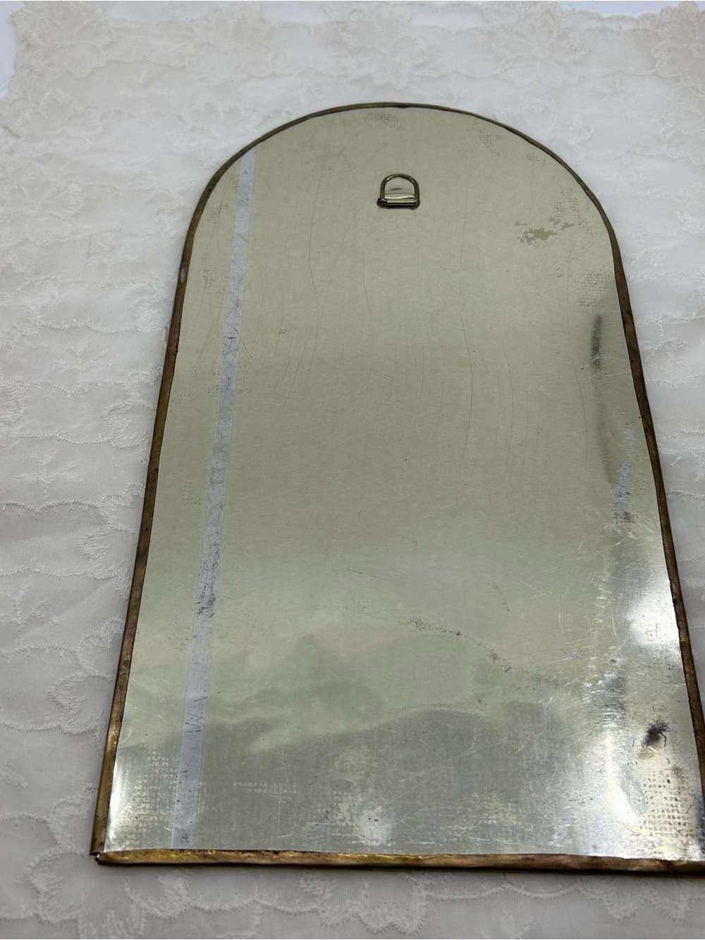 Vintage Morocco Arch Mirror Handmade Mixed Metal Tin Celestial Moon Star Wall - Picture 10 of 10